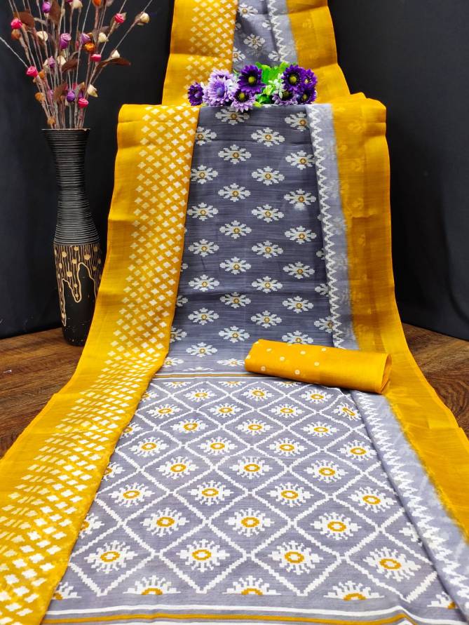 Soni 126 Latest Designer Ethnic Wear Cotton Silk Ikkat Saree Collection